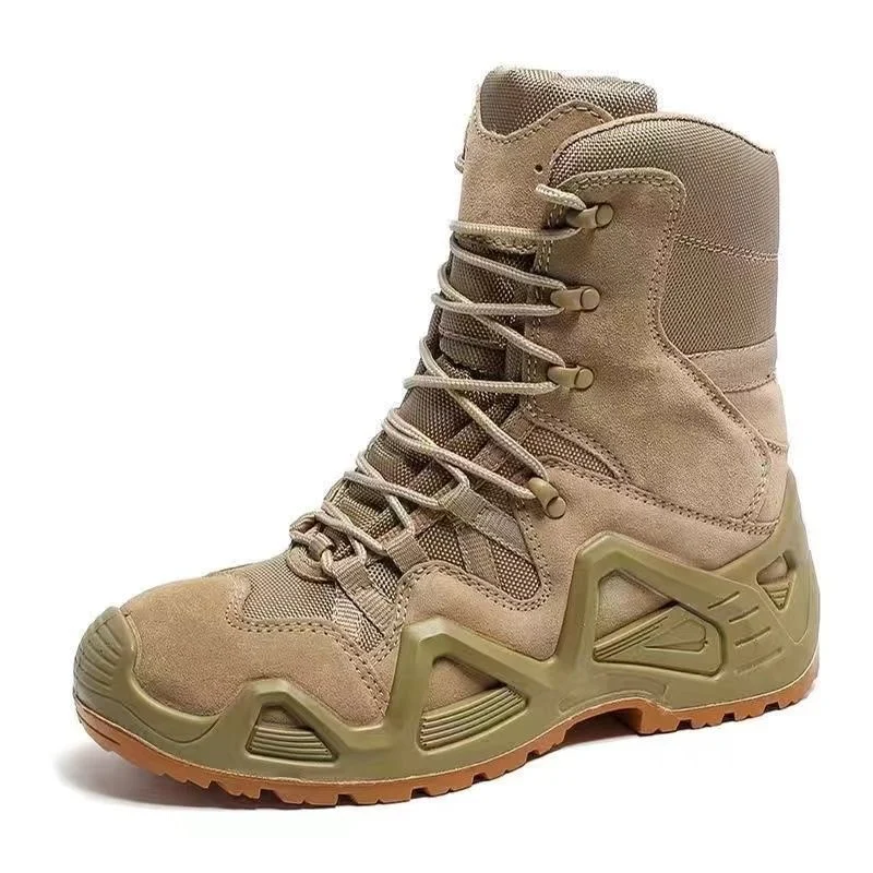 China Factory Wholesale Custom Suede Tactical Combat Boots Supplier