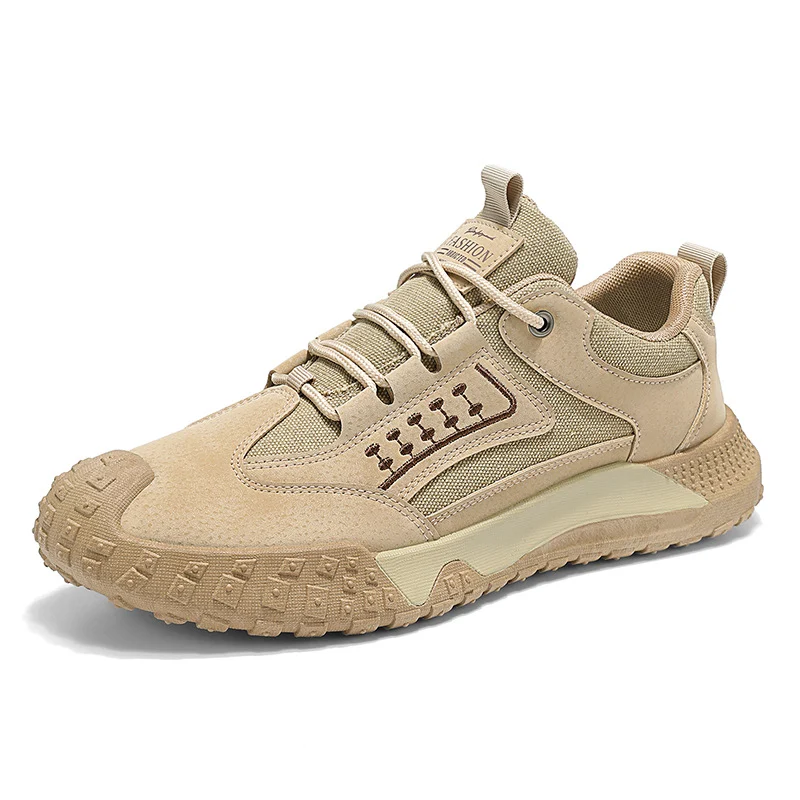 China Supplier Supplies Wholesale Men's Breathable Wear-resistant Work Hiking Shoes with OEM Custom Options