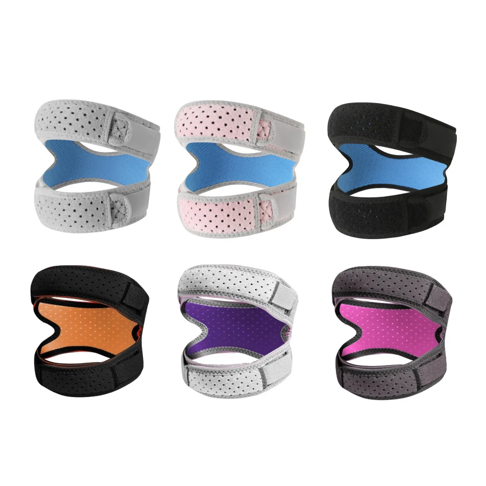 China Supplier Wholesale Silicone Patella Knee Strap OEM Custom Sports Knee Support Brace