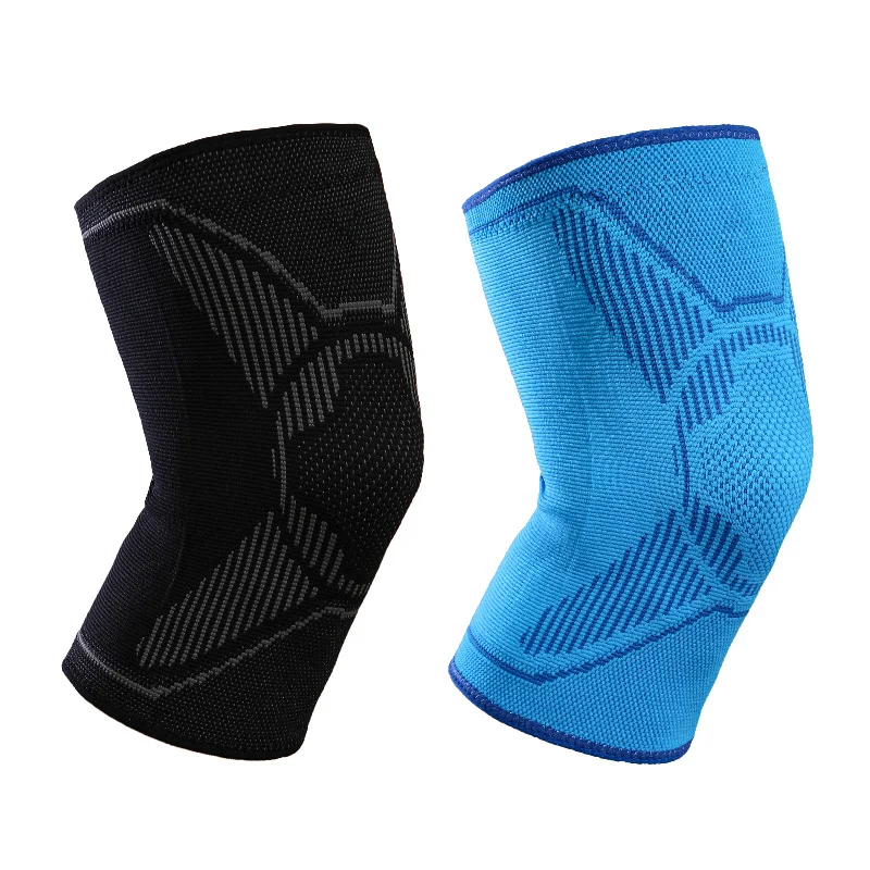 China Manufacturer Wholesale Nylon Knit Sports Knee Support Sleeve OEM Custom