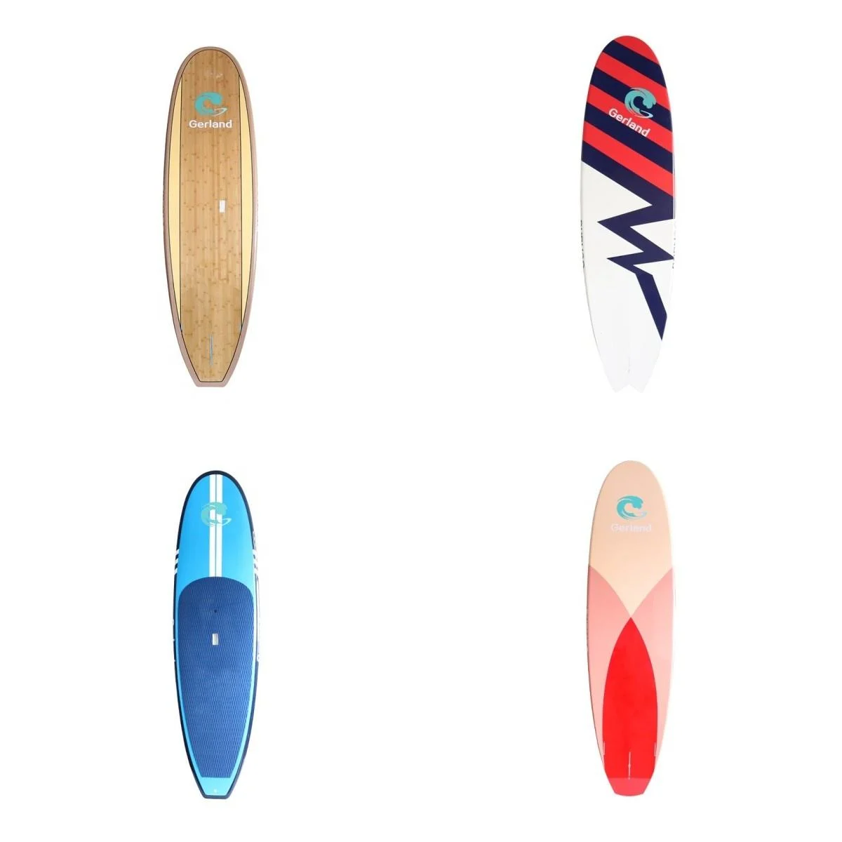 OEM Custom Pattern Wood Veneer Epoxy Fiberglass SUP Board EPS Core Hard Paddle Board Wholesale Exporter