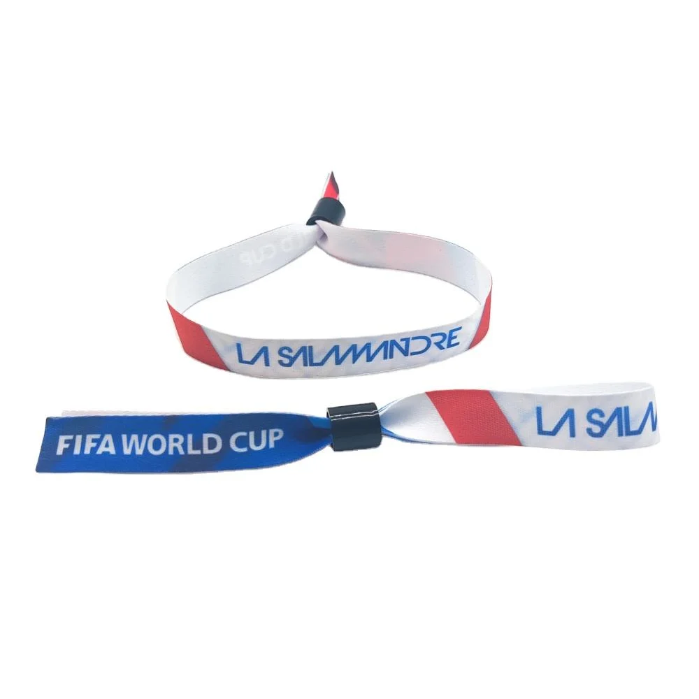 Custom Event Identification Woven Label Wristbands China Manufacturer Wholesale OEM Exporter