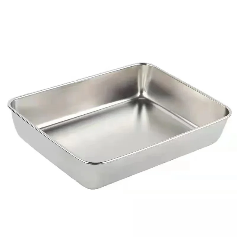 Stainless Steel Rectangular Food Tray China Wholesale Supplier