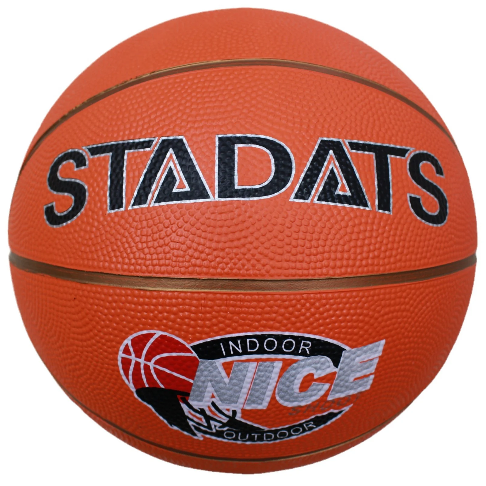 Cross-Border Dedicated Rubber Basketball, Two Orange Line Designs For Teenagers Practice