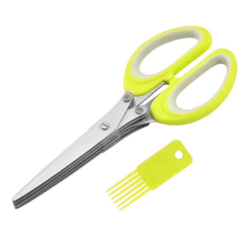 5-Blade Kitchen Herb Scissors China Wholesale Supplier
