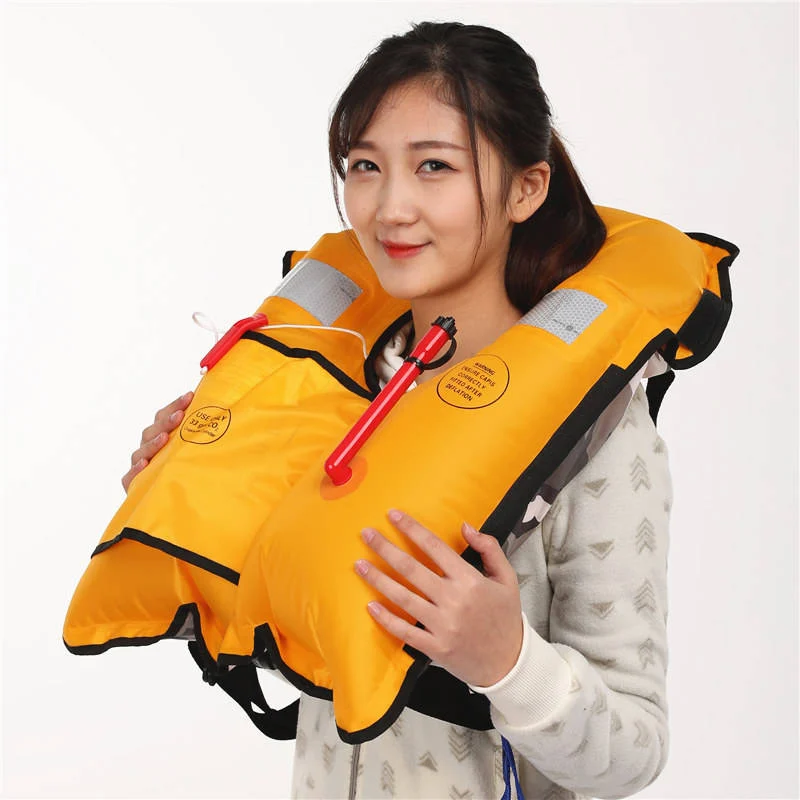 Professional Standard Marine Adult Automatic Inflatable Life Jacket CE SOLAS Certified 150N PFD Wholesale OEM Exporter