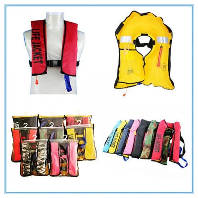 Outdoor Fishing Adult Automatic Inflatable Life Jacket 150N CE Certified Waist PFD Camo Optional Wholesale OEM Exporter