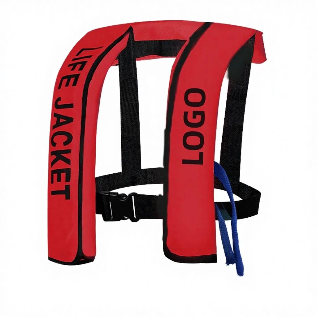 Custom Logo 150N CO2 Automatic Inflatable Adult Life Jacket CE Certified Marine Fishing PFD OEM Wholesale Exporter