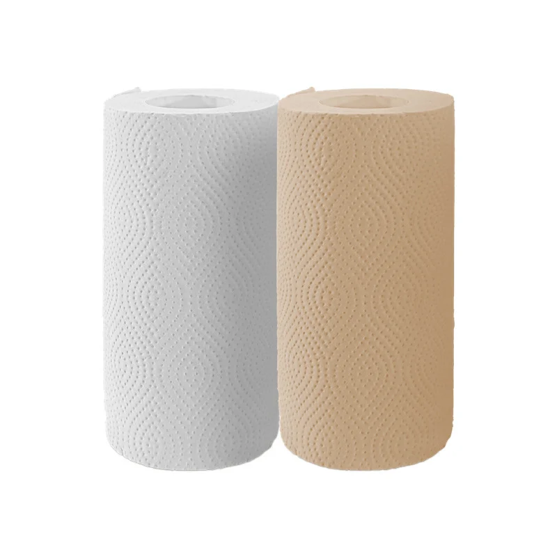 Custom Embossed Kitchen Paper Towel Roll Oil Absorbent Disposable Kitchen Tissue