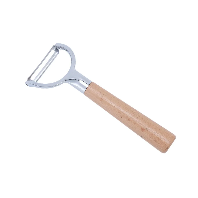 Stainless Steel Peeler with Wooden Handle China Wholesale Supplier
