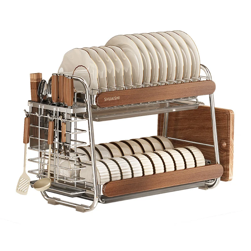 2-Tier/3-Tier Stainless Steel Dish Drying Rack
