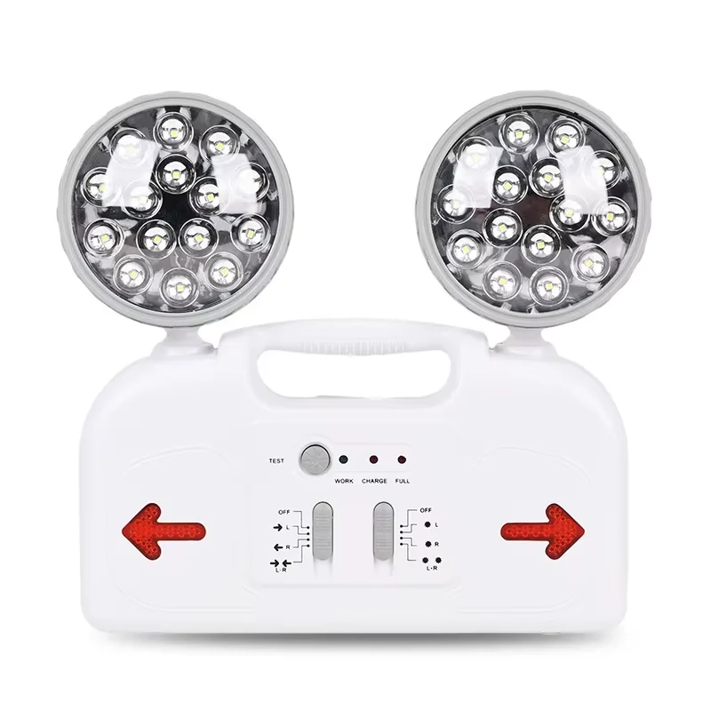 Factory Direct Double-head LED Emergency Light Battery Backup Wholesale OEM