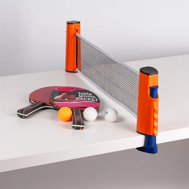 China Wholesale Table Tennis Racket Set with Portable Net & ABS Balls