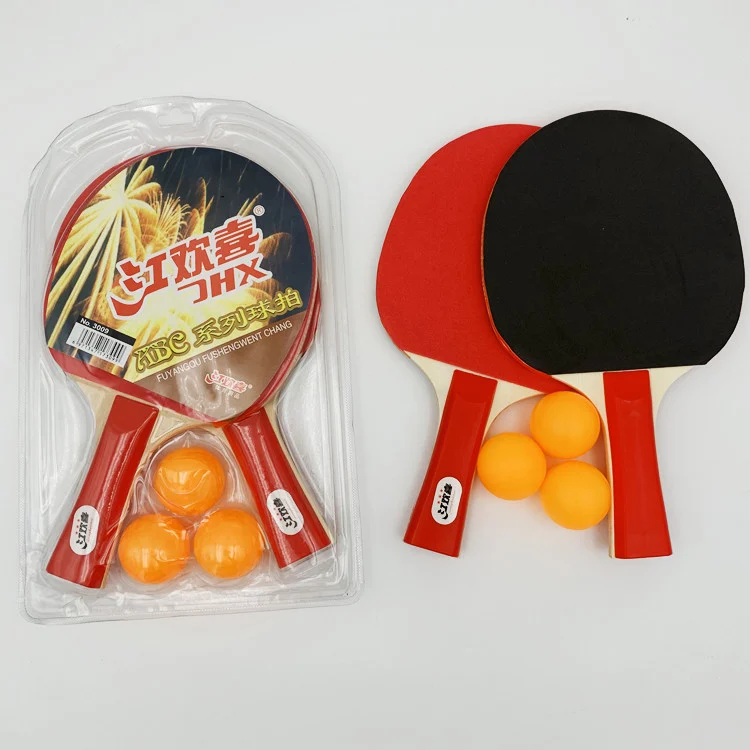 China Wholesale Jianghuanxi Table Tennis Set with 2 Rackets + 3 Balls
