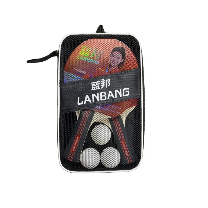 Bulk Wood Shakehand Ping Pong Paddle for Beginner Family Entertainment