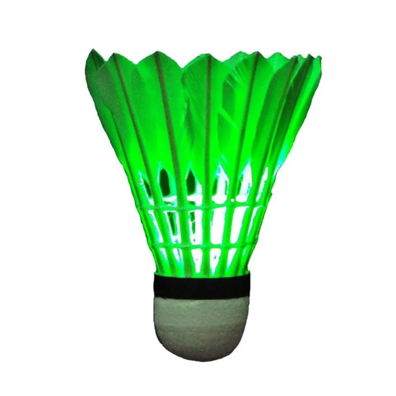Wholesale LK LED Light Up Glowing Goose Feather Badminton Shuttlecock Night Play