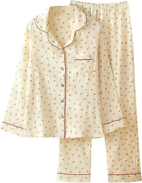 China Factory Wholesale OEM Custom 100% Cotton Women Sleepwear Pajamas Exporter
