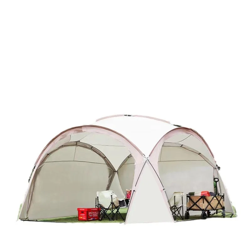 Silver Coated Hexagon Camping Tarp, UPF50+ Waterproof Sun Shelter For Outdoor Wholesale