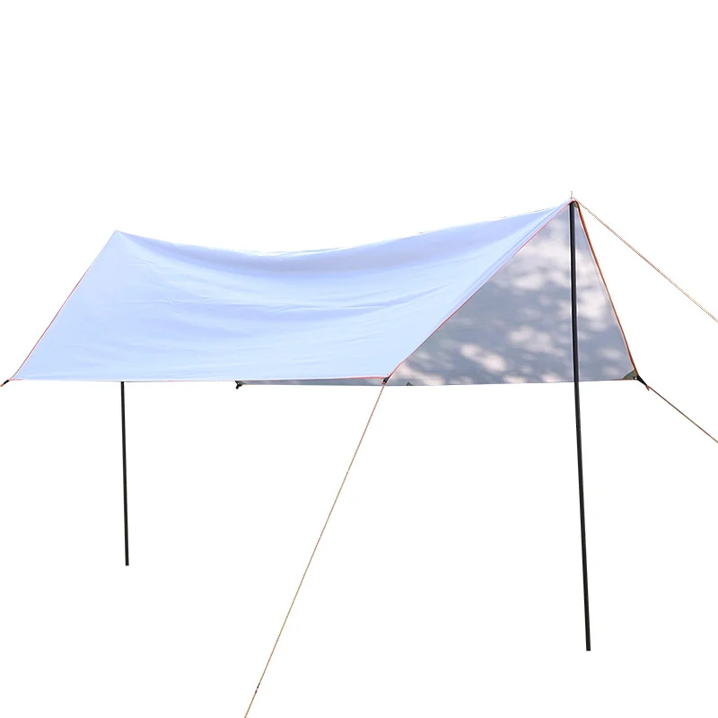 210T Grid Polyester Camping Awning, 3m×4m / 4.5m×5.2m Outdoor Shelter Bulk Supply