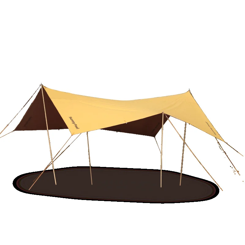 SunnyFeel Silver Coated Hexagon Camping Tarp, 2000mm Waterproof Large Outdoor Shelter Wholesale