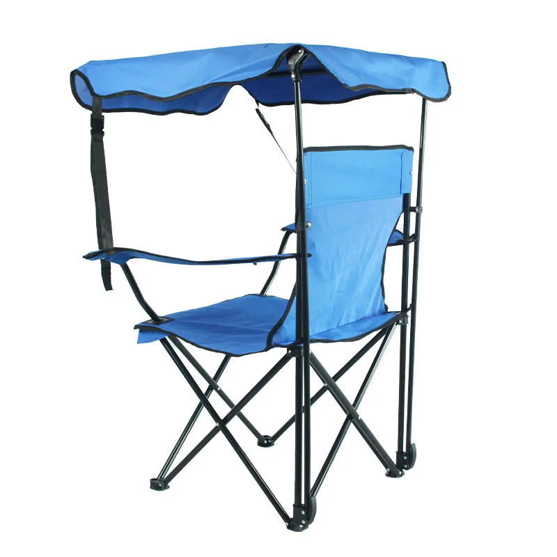 SGS Certified China Wholesale Folding Camping Chair With Sun Canopy For Amazon Cross-border Export