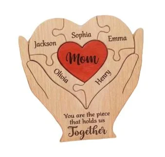 China Wholesale Supplier Custom Infinity Heart Wooden Sculpture Personalized Engraved Valentine Gift Ornament