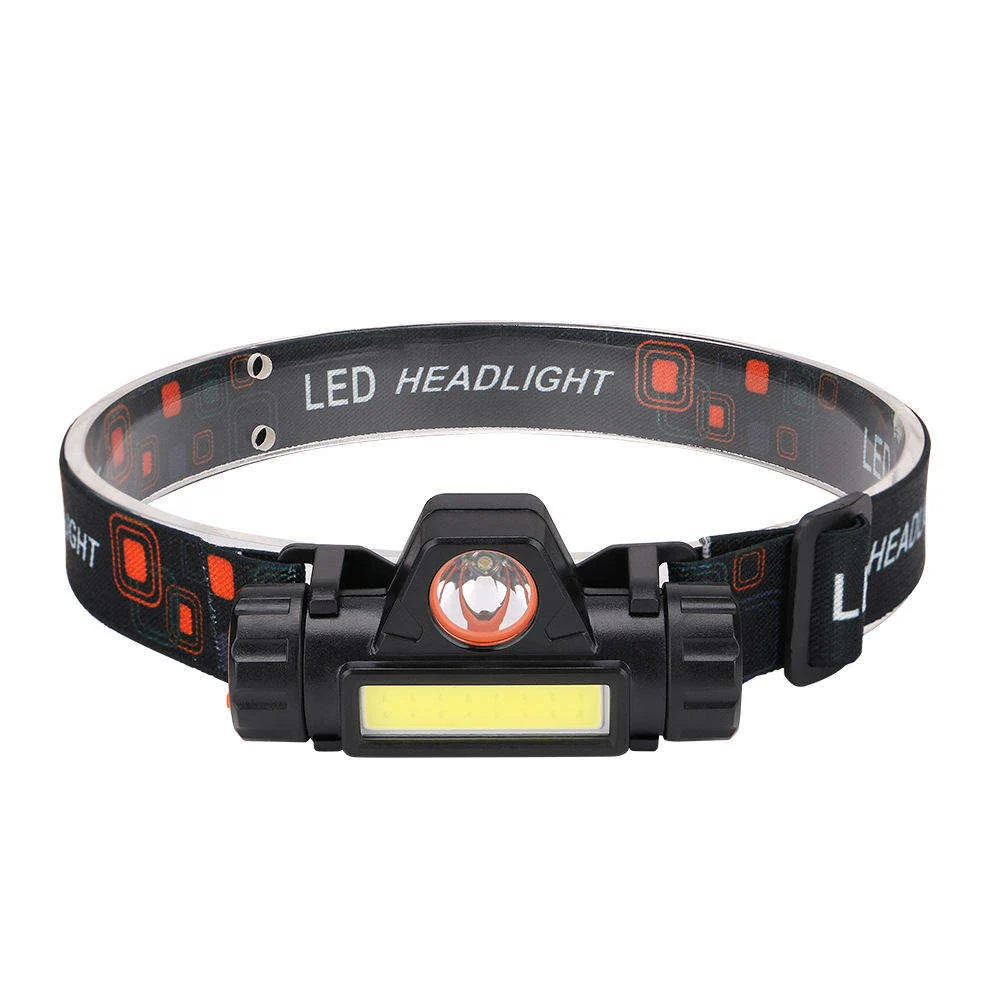 IP54 Waterproof COB Headlamp, USB Rechargeable, Sensor & Cup Lens Optional, 1200mAh