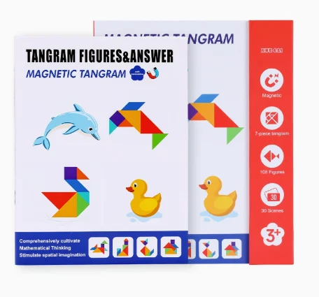 Wholesale Magnetic Tangram Puzzle Educational Toy, Custom OEM Factory