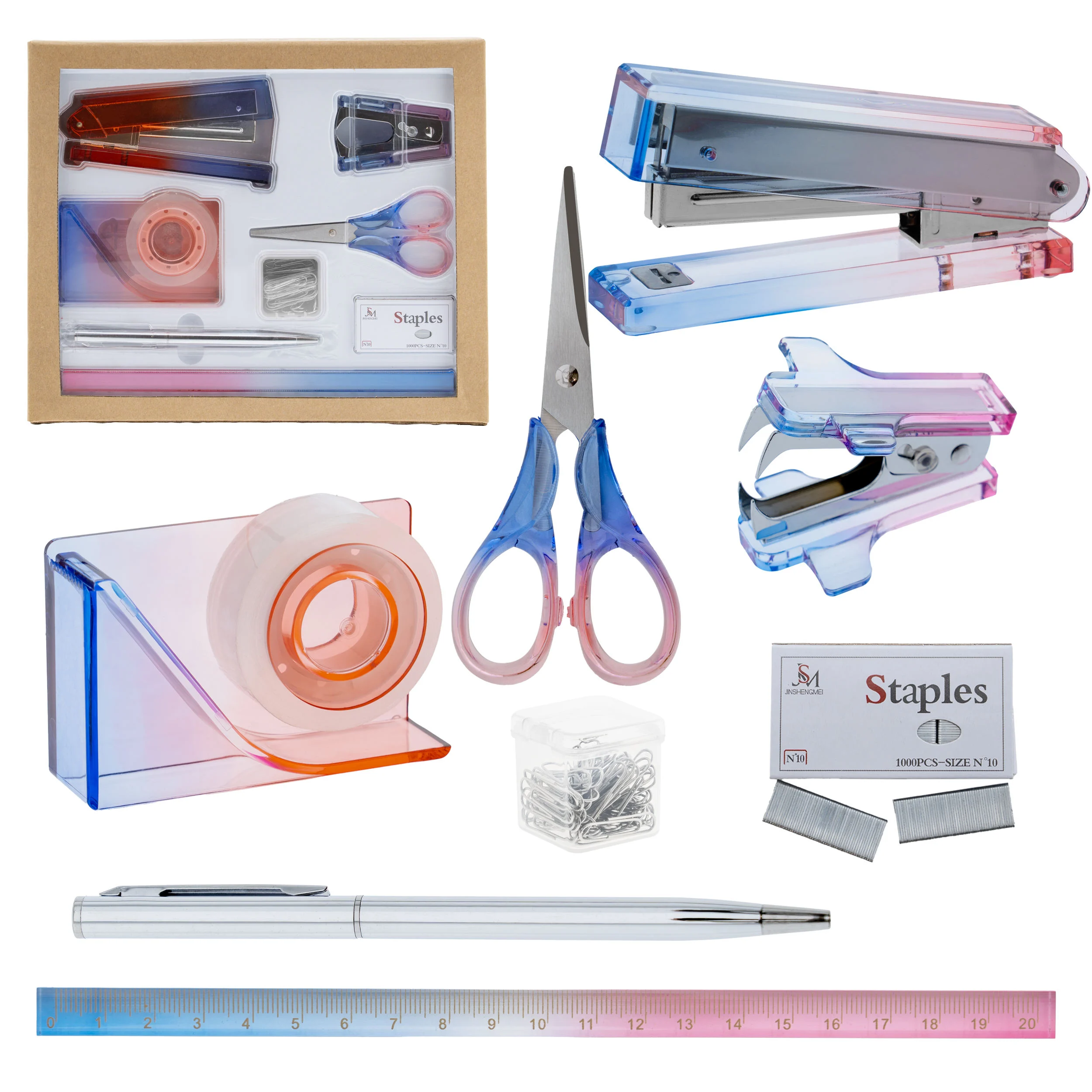 China OEM Manufacturer Custom Multifunctional School Office Stationery Set Wholesale Supplier Exporter