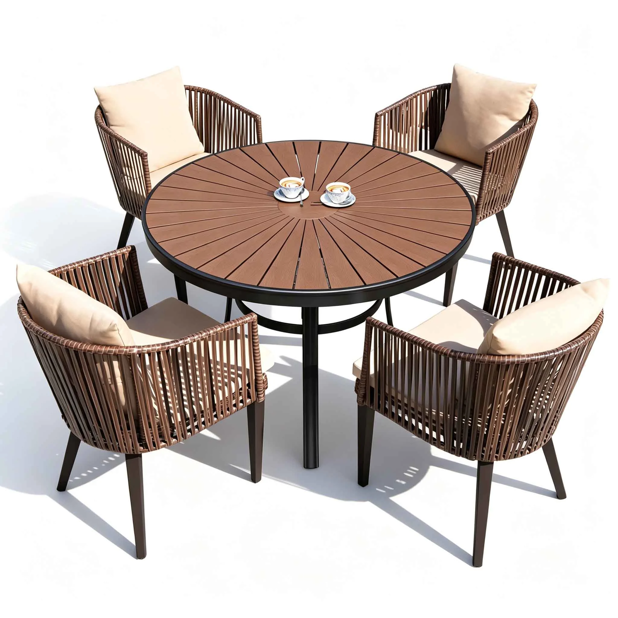 Round Outdoor Dining Table Supplier China Modern Patio Furniture Wholesale
