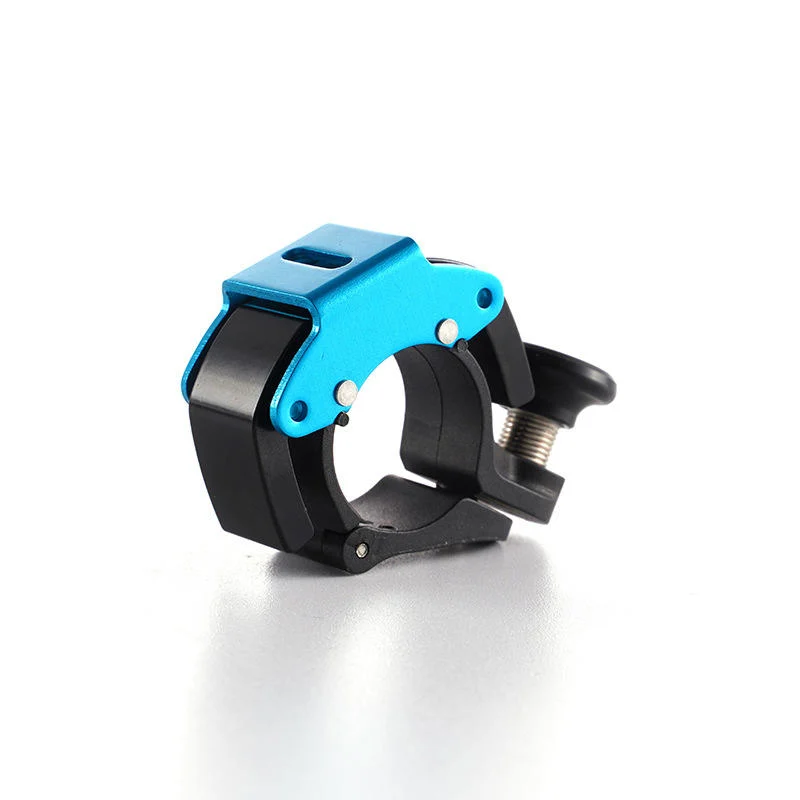 China Supplier Blue Anodized Aluminum Alloy Push Button Bicycle Bell Wholesale OEM Custom