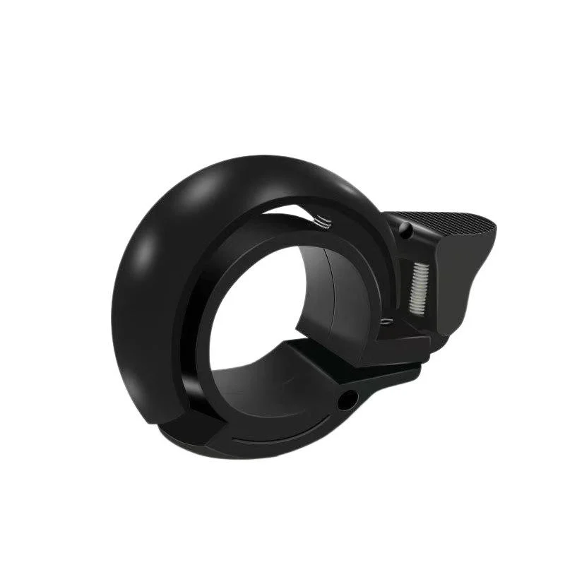 China Supplier Matte Black Round Aluminum Alloy Bicycle Bell Wholesale OEM Custom