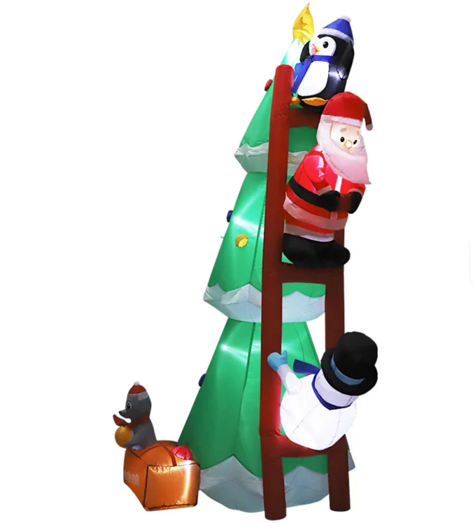 China Manufacturer Wholesale Custom Model Santa Claus Tractors Christmas Inflatable Yard Decor