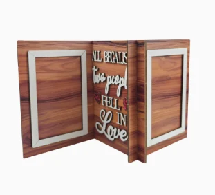 Wooden Photo Frame Valentine Couple Gift Desktop Home Decor Craft-China Wholesale Manufacturer