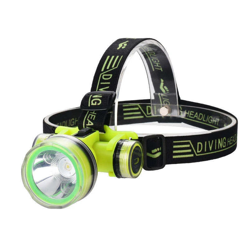 Portable Rechargeable Diving Headlamp, 70lm/w High Luminous Efficiency