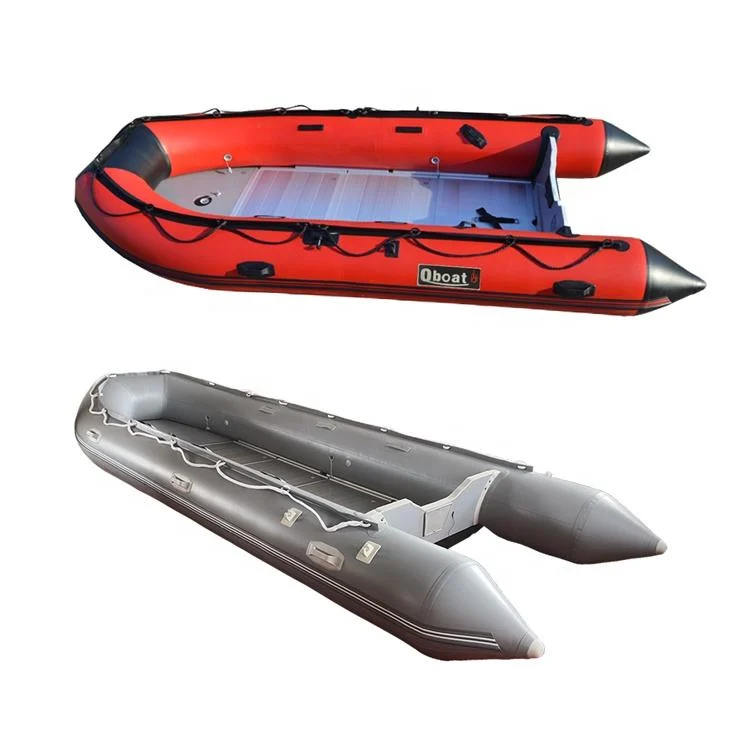 2025 New 8 Persons Aluminum Floor Inflatable Rescue Boat Thick PVC Emergency Flood Fishing Dinghy OEM Wholesale Exporter