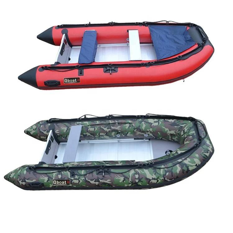 2025 New 11ft PVC Inflatable Fishing Boat 4 Persons Detachable Aluminum Floor Dinghy CE Certified OEM Wholesale Exporter