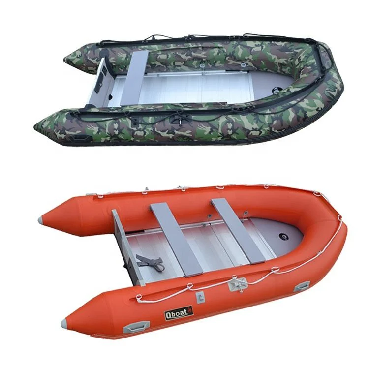 2025 New 12FT 6 Persons PVC Inflatable Fishing Rescue Boat 3.6m Aluminum Floor Dinghy CE Certified OEM Wholesale Exporter