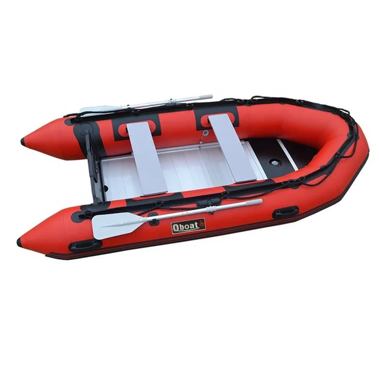 2025 New 3m Aluminum Floor PVC Inflatable Boat 4 Persons Fishing Dinghy CE Certified High Speed Rowing Rescue Boat OEM Wholesale Exporter