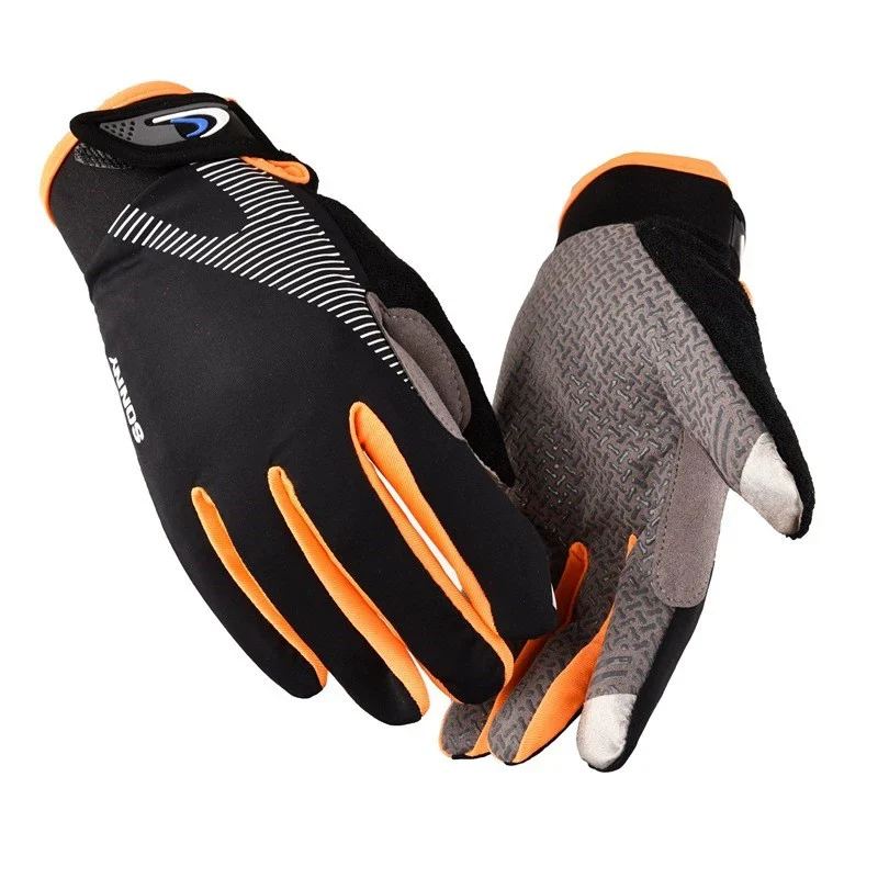 China Factory Wholesale 100% Polyester Ice Silk Anti-slip Fishing Sports Gloves OEM Supplier