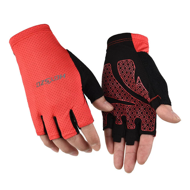 China Factory Wholesale Breathable Mesh Anti-slip Fitness Gym Gloves OEM Supplier