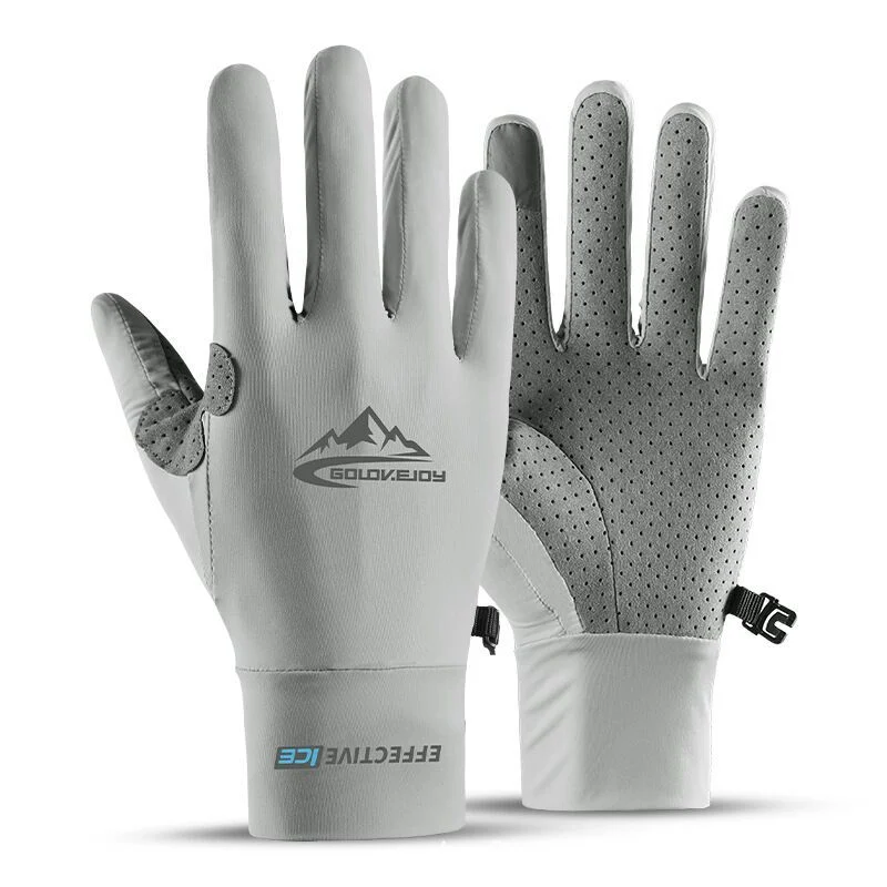 China Factory Wholesale Custom UV Protection Ice Silk Cycling Sports Gloves OEM Supplier