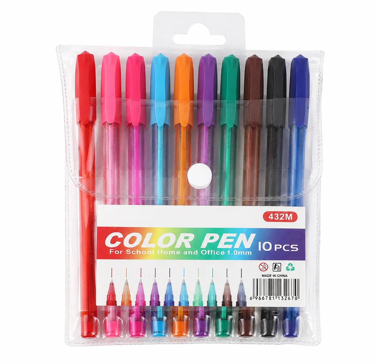 10 Color Ballpoint Pen Set China Supplier OEM Custom Wholesale