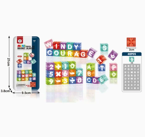 Wholesale Magnetic Building Blocks Travel Set