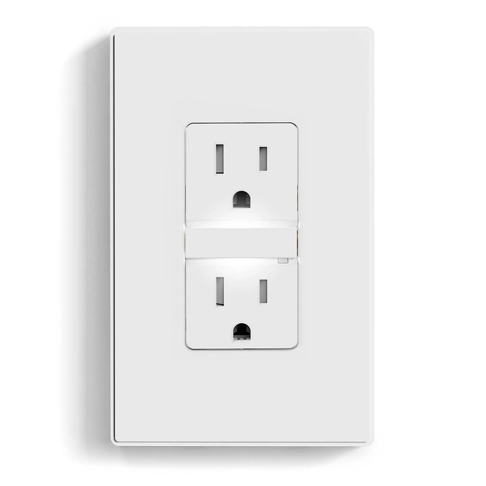 China Manufacturer Wholesale OEM US 15A Decorative Tamper Resistant Outlet with Night Light Exporter