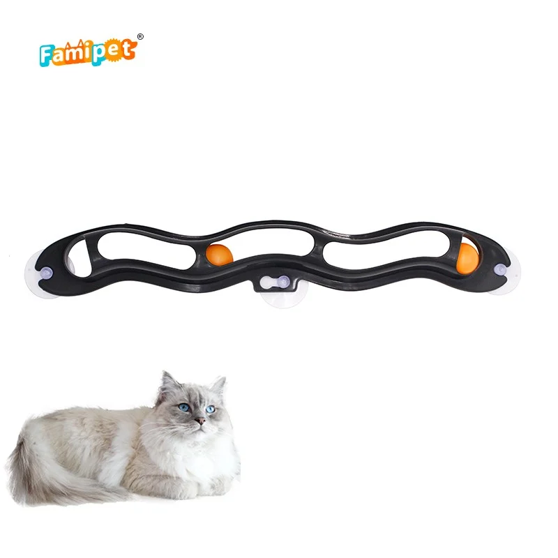 China Supplier Wholesale Suction Cup Trackball Cat Toy