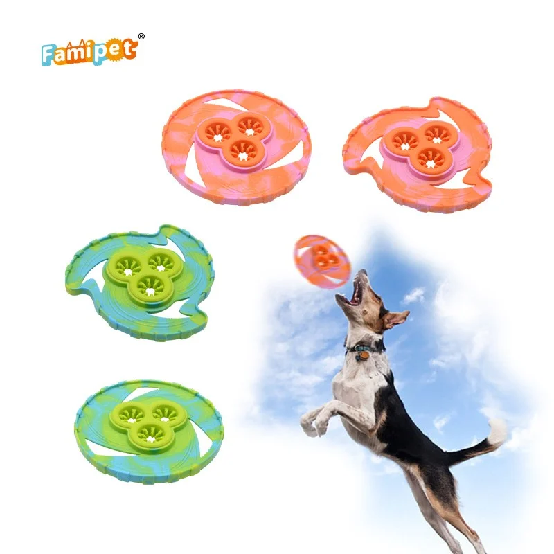 China Factory Durable TPR Dog Chew Flying Disc Wholesale