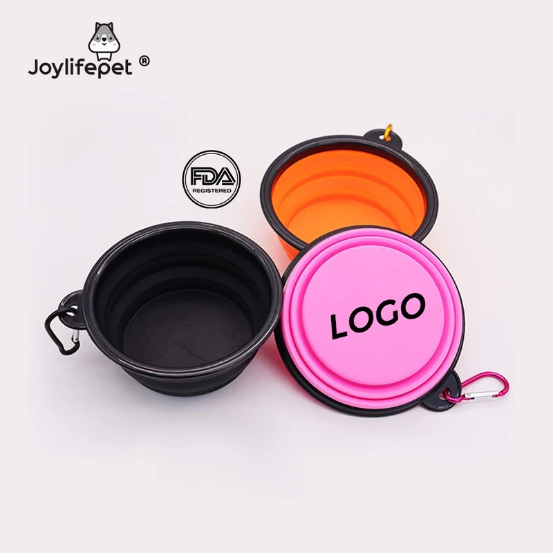 Custom China Wholesale Foldable Portable Pet Feeding Bowl