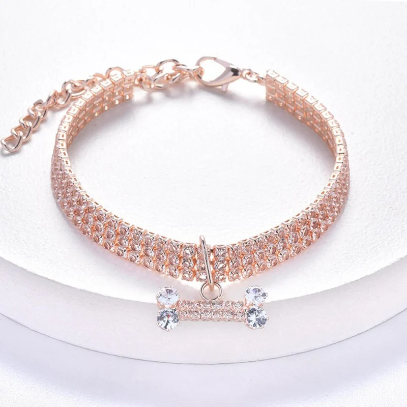 China Wholesale Luxury Rhinestone Pet Dog Collar Supplier