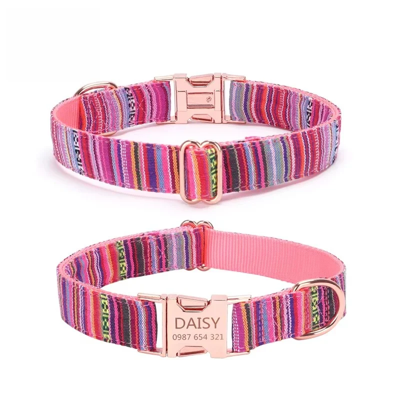 China Wholesale Custom Nylon Dog Collar Leash Set